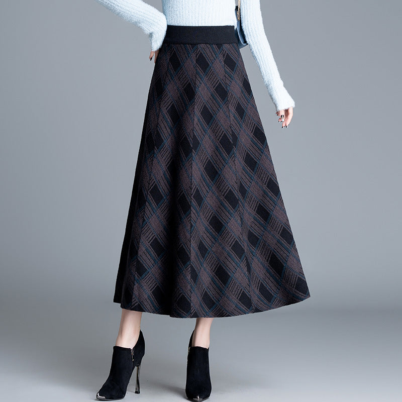 Damen Eleganter, plissierter Maxirock Echo Archiv