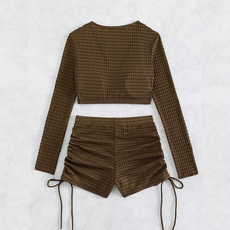 Damen Baderock mit hoch geschnittenem Oberteil und lässigem Design Echo Archiv