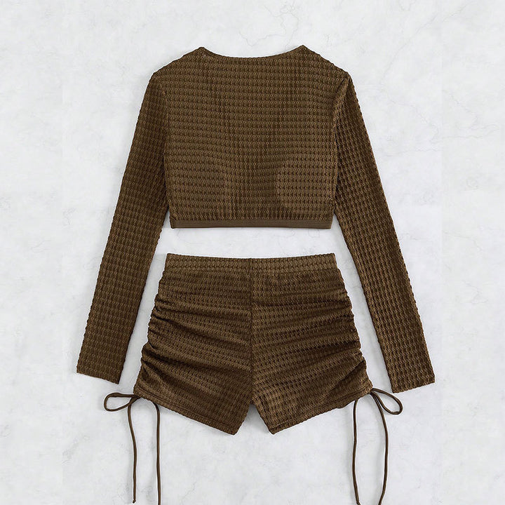 Damen Baderock mit hoch geschnittenem Oberteil und lässigem Design Echo Archiv