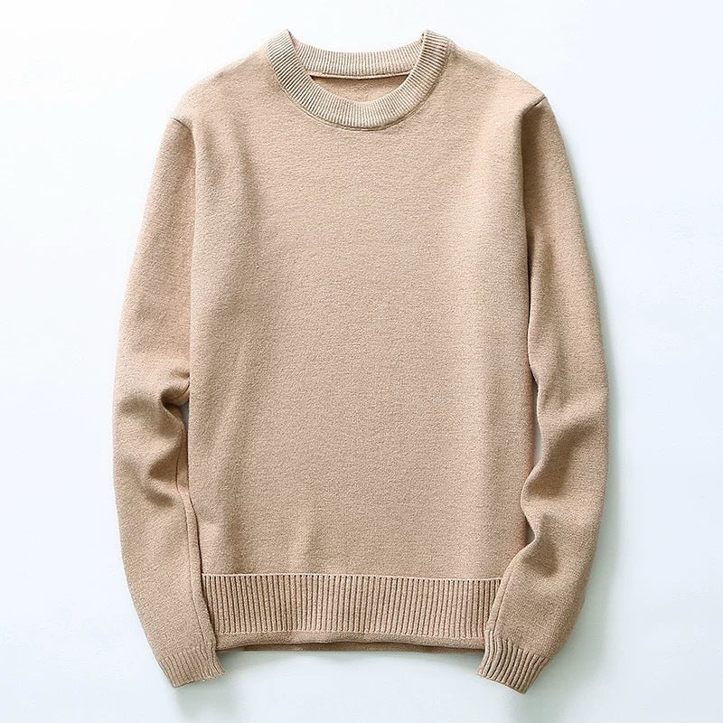 Herren Feinstrickpullover mit klassischem Rundhalsausschnitt Echoarchiv