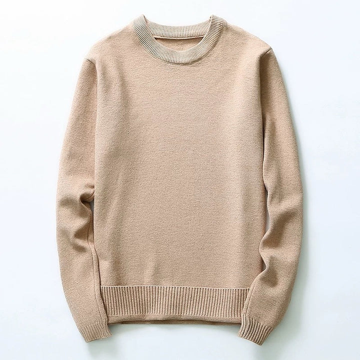 Herren Feinstrickpullover mit klassischem Rundhalsausschnitt Echoarchiv