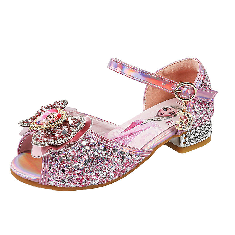 Mädchen Glitzernde Prinzessinnen Ballerinas mit dekorativem Blumenmotiv Echo Archiv
