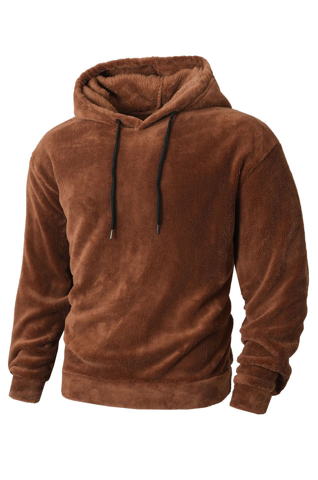 Herren kuscheliger Fleece-Hoodie mit sportivem Schnitt und verstellbarem Kordelzug Echoarchiv