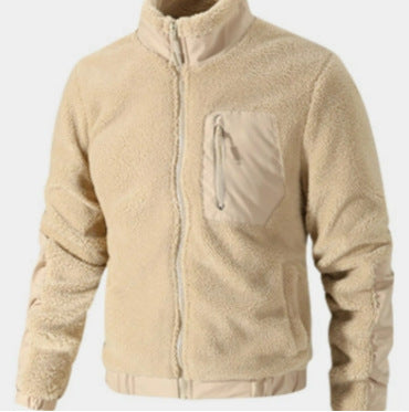 Herren Gemütliche Fleecejacke mit Stehkragen Echo Archiv