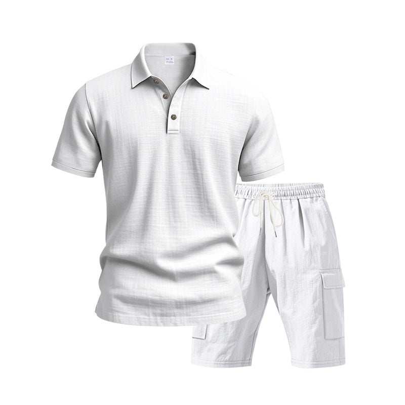 Herren Polo- und Shorts-Set aus atmungsaktivem Material mit komfortablem Schnitt Echoarchiv