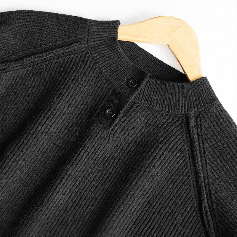 Herren Grobstrickpullover mit Knopfdetails Echo Archiv