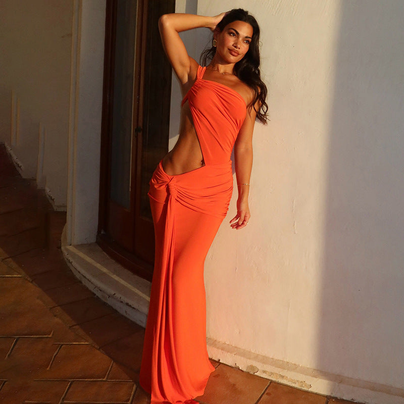 Damen Elegantes Minikleid mit seitlichem Cut-Out und raffinierten Raffung Echo Archiv