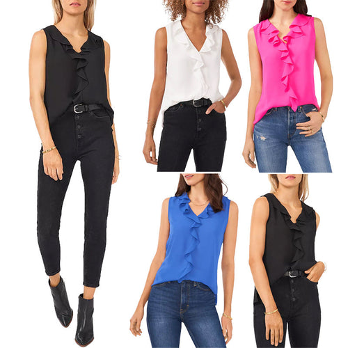 Damen Bluse mit Rüschendetails – Élovi