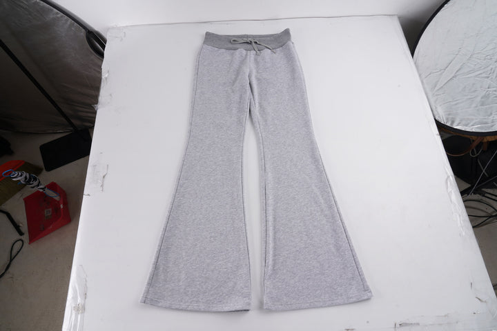 Damen weite Schlag-Sweathose mit hohem Bund und Kordelzug – Avélisse