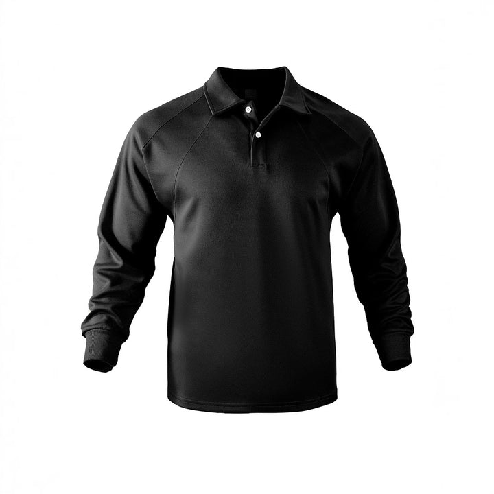 Herren Poloshirt mit langem Arm aus atmungsaktivem Material Echoarchiv