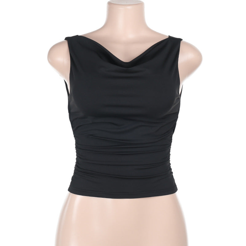 Damen figurbetontes Top mit asymmetrischem Ausschnitt und angenehmem Stretch Echo Archiv