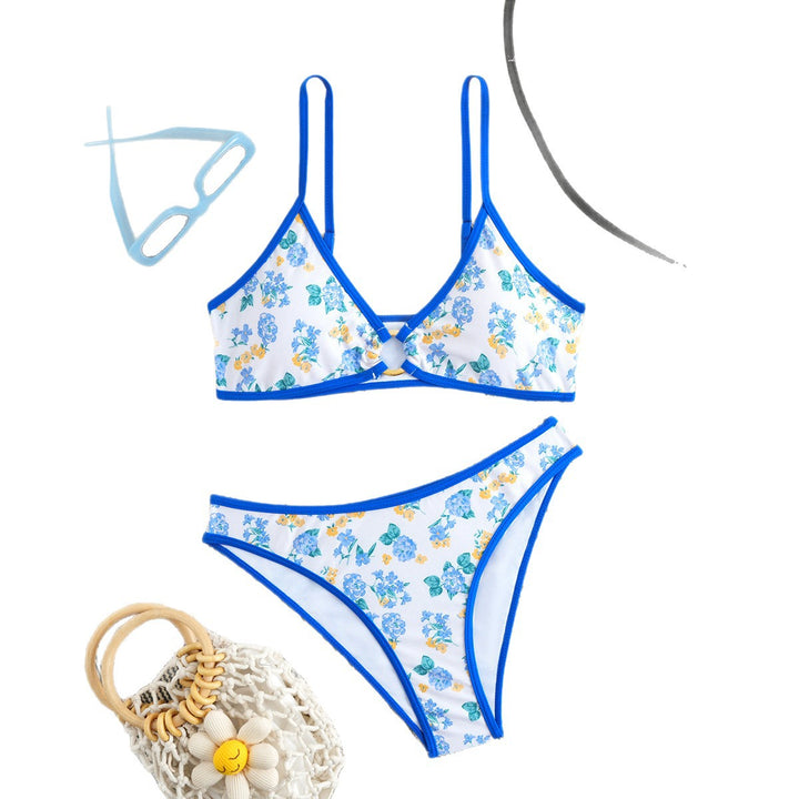 Damen Bikiniset mit verspieltem Blumendesign und komfortablem Schnitt Echo Archiv
