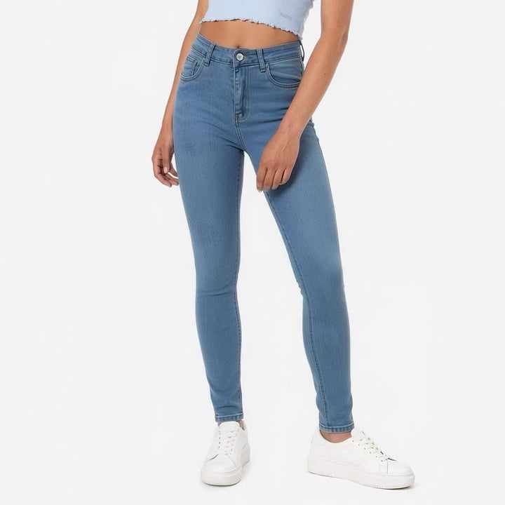 Damen nan hochgeschnittene Skinny-Jeans mit figurformendem Stretch und knöchellanger Passform Echo Archiv