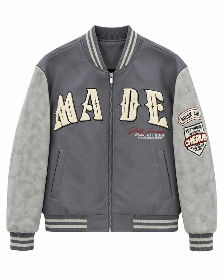Damen Modische Freizeit-Bomberjacke Echo Archiv