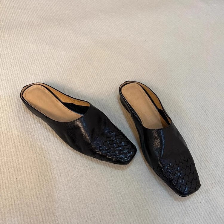 Damen Mules mit geflochtenem Design und bequemer Sohle – Lioré
