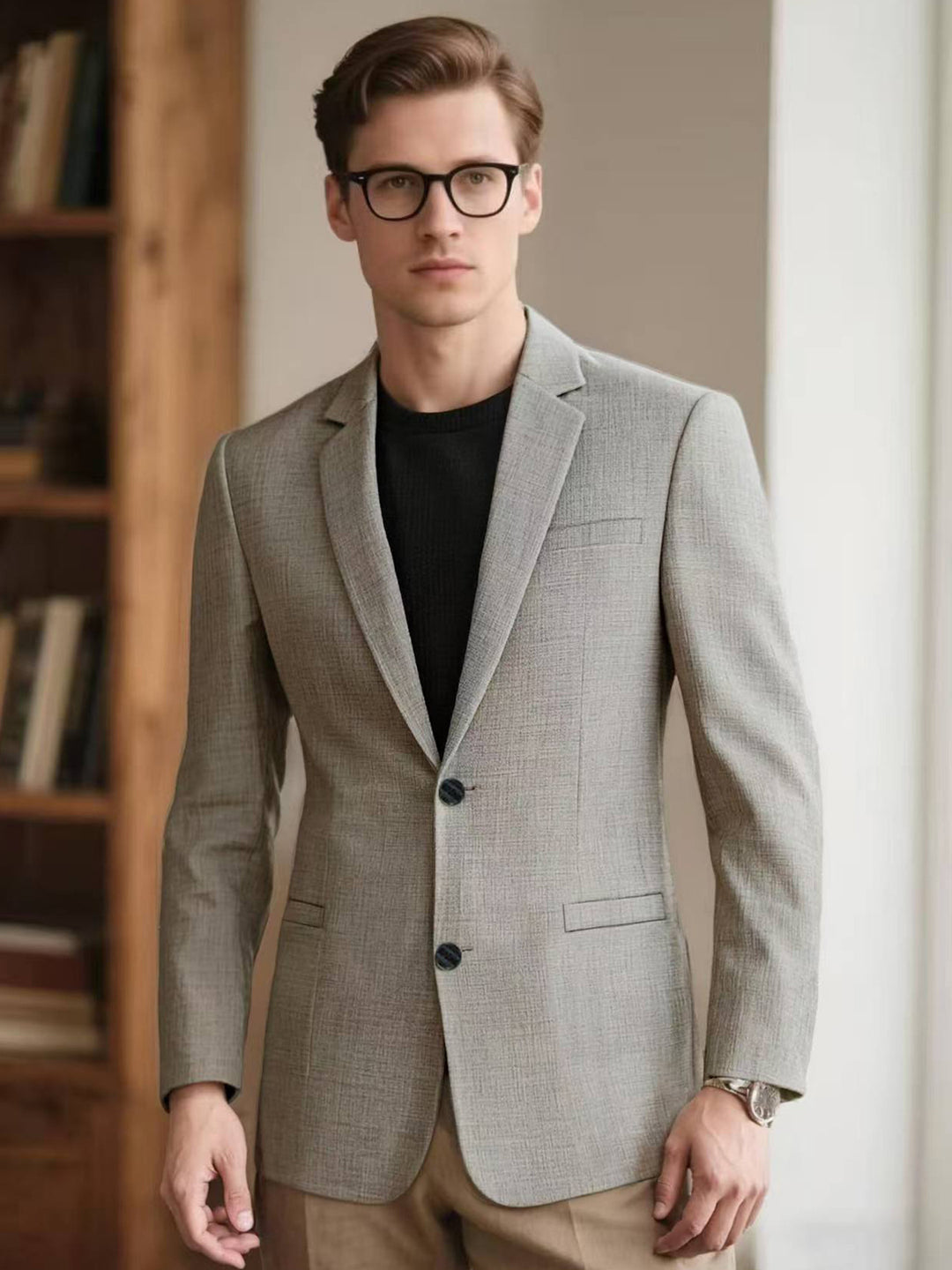 Herren eleganter strukturierten Blazer Echoarchiv