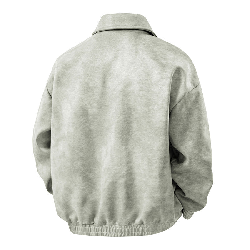 Herren lässige Wildlederjacke Echoarchiv