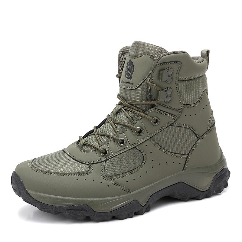 Herren Robuster Trekking- und Einsatzstiefel mit Knöchelstütze und profilierter Gummisohle Echoarchiv