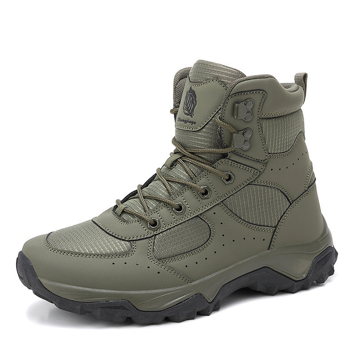 Herren Robuster Trekking- und Einsatzstiefel mit Knöchelstütze und profilierter Gummisohle Echoarchiv