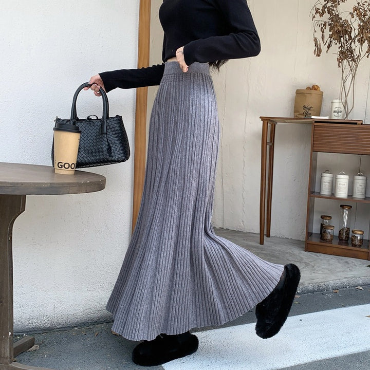 Damen Langer, plissierter Jersey-Rock Echo Archiv