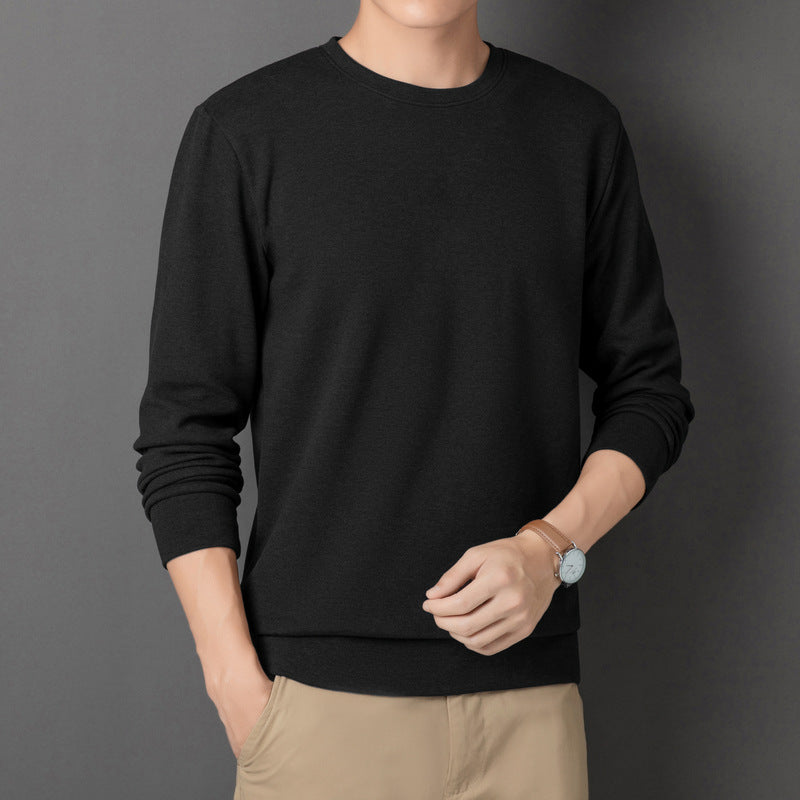 Herren Feines Rundhals-Sweatshirt aus Baumwollmix mit Regular-Fit und Rippbündchen Echo Archiv