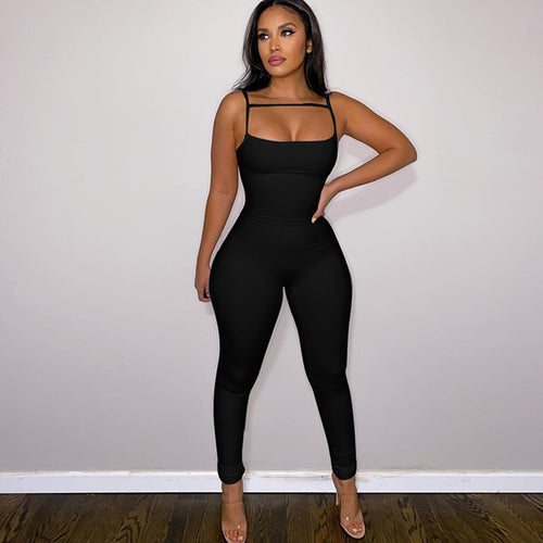 Damen Langärmeliger Jumpsuit mit schmalem Schnitt Echo Archiv