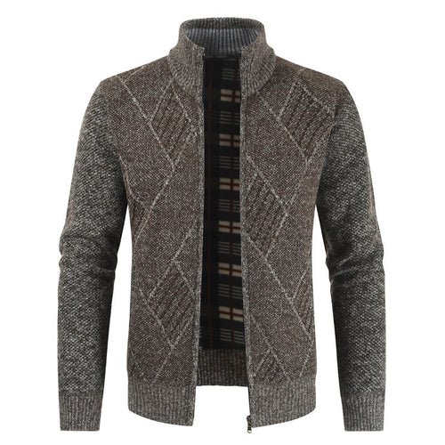 Herren Stilvolle Strickjacke mit grafischem Muster Echoarchiv