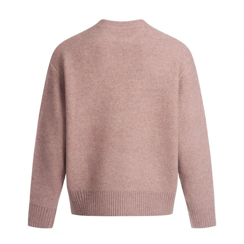 Unisex Oversize-Feinstrickpullover mit Rundhals, verkürztem Saum und Raglanärmeln Echo Archiv