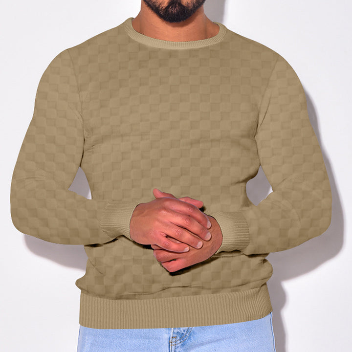 Herren stilvoller Struktur Pullover Echoarchiv