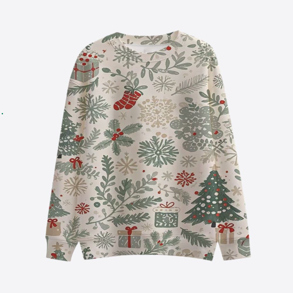 Damen Festlicher Weihnachts-Sweatshirt Echoarchiv