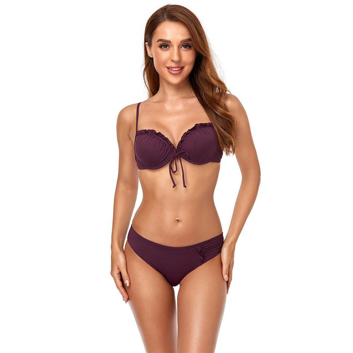 Damen Bikini mit Rüschendetails und verstellbaren Trägern Echo Archiv