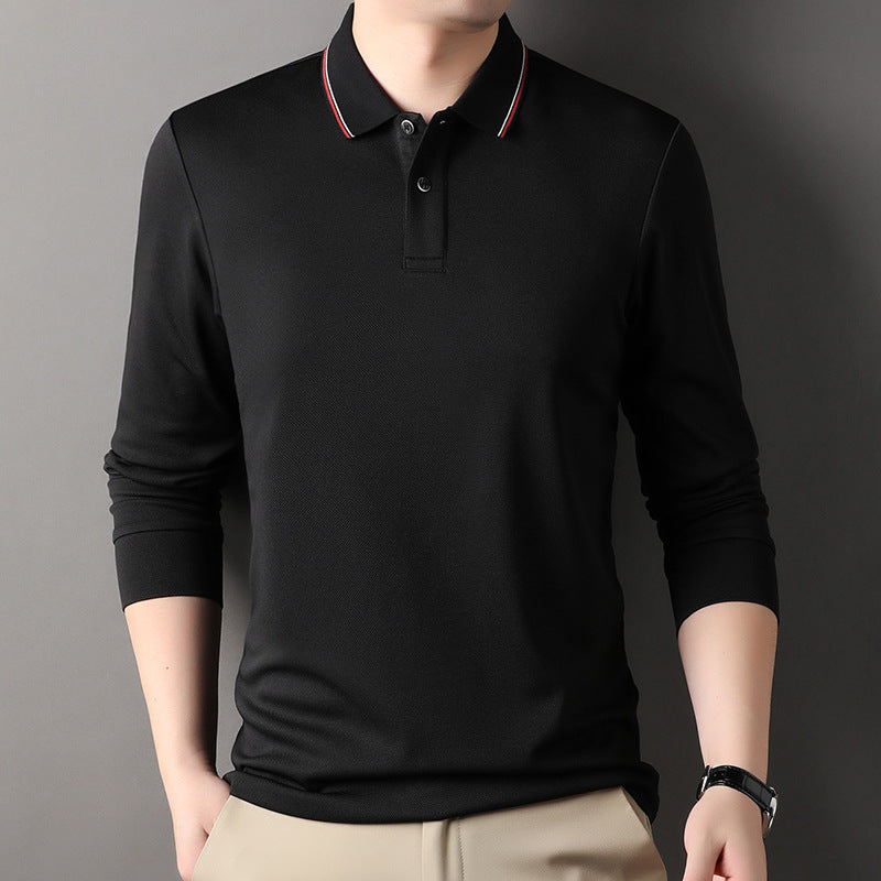 Herren Poloshirt mit atmungsaktiver Piqué-Oberfläche und eleganten Kontrastdetails Echoarchiv