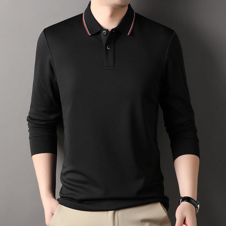 Herren Poloshirt mit atmungsaktiver Piqué-Oberfläche und eleganten Kontrastdetails Echoarchiv