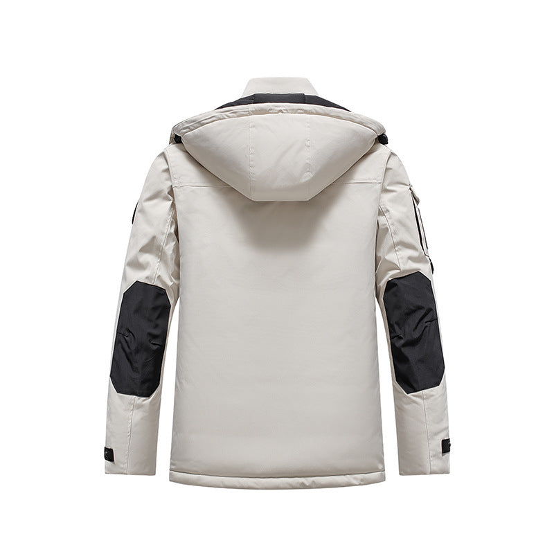 Herren Isolierter Field-Parka mit Kapuze, Mehrfach-Utility-Taschen und winddichter Shell Echo Archiv