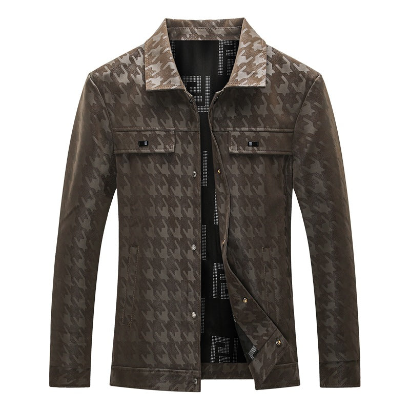 Herren Modische Jacke mit Karomuster Echo Archiv
