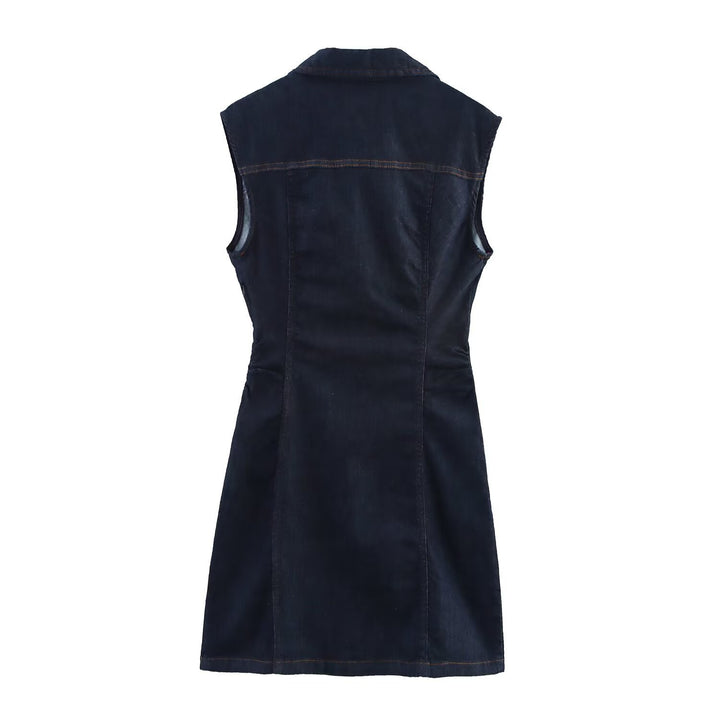 Damen Jeanskleid mit tailliertem Schnitt und praktischen Taschen Echo Archiv