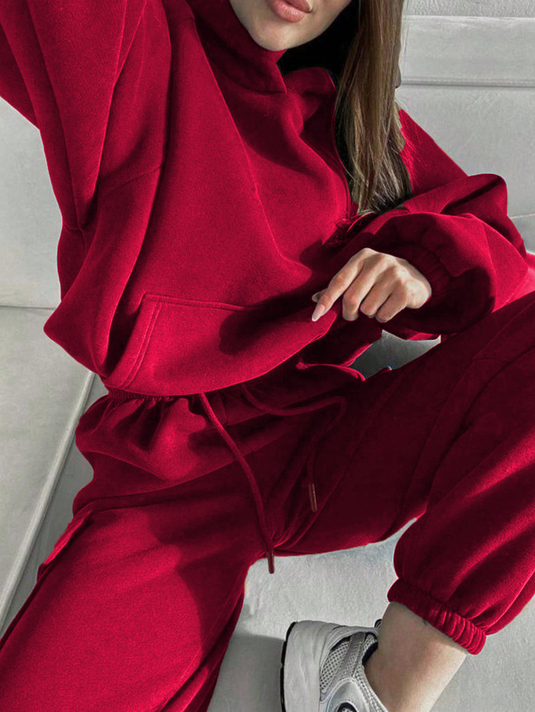 Damen nan oversized Kapuzenpullover-Set mit Cargo-Jogginghose Echo Archiv