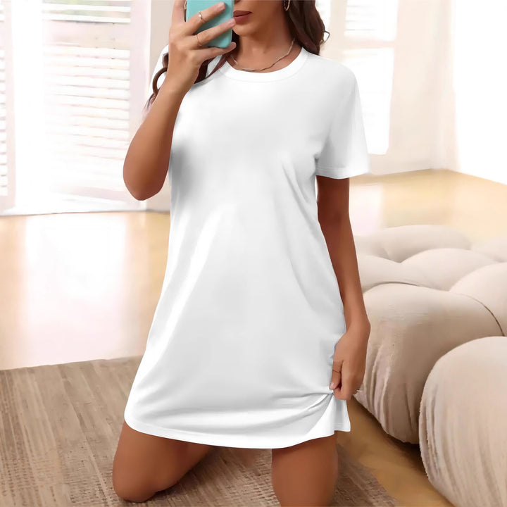 Damen T-Shirt-Kleid im lässigen Schnitt mit Rundhalsausschnitt Echo Archiv