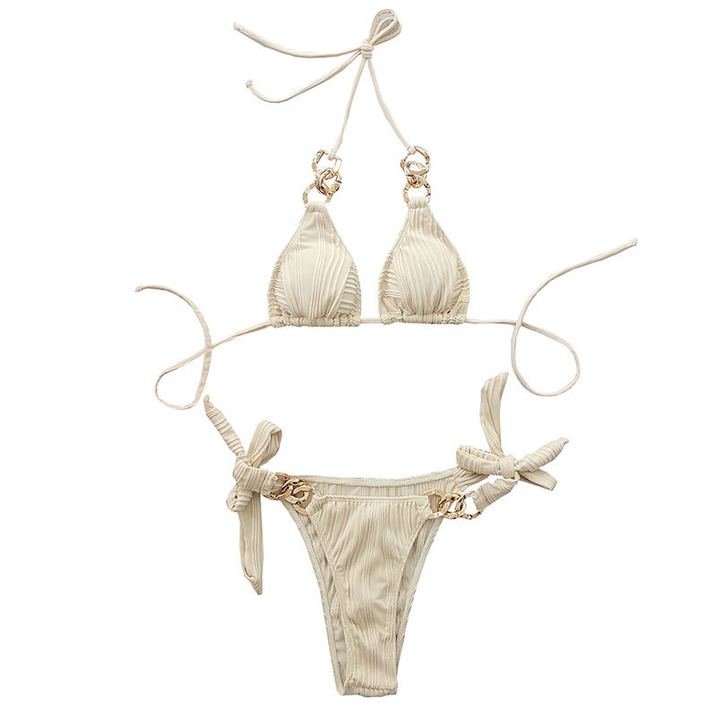 Damen Triangel-Bikini mit Kettenakzenten Echo Archiv