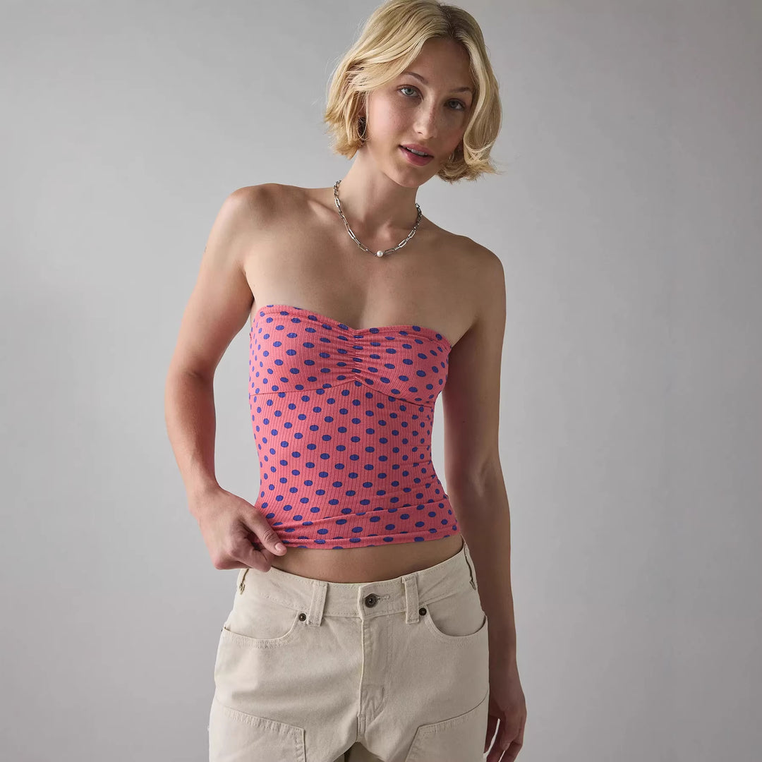 Damen Bandeau-Top mit raffinierten Streifen Echo Archiv