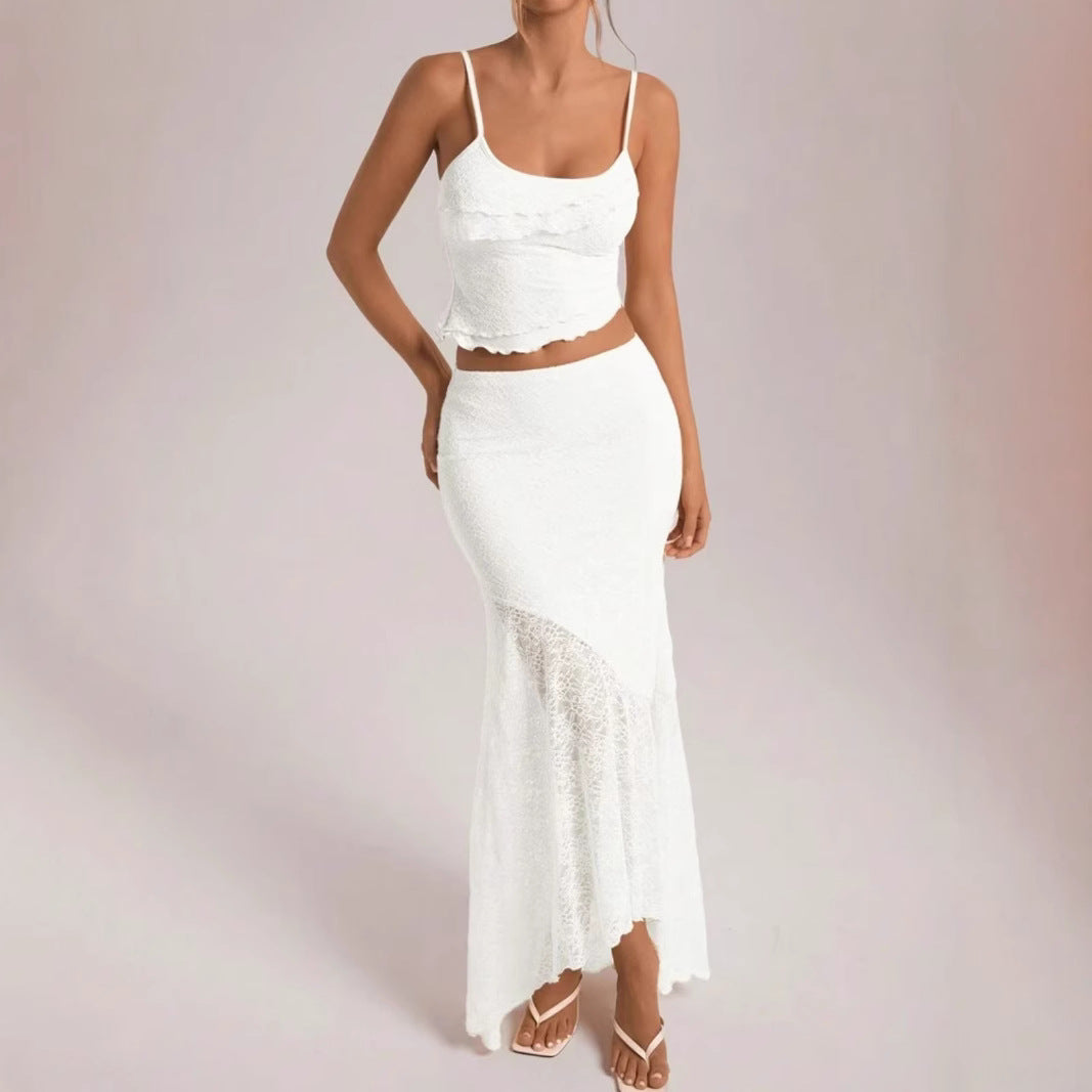 Damen Spitzen Set mit Rüschendetails Echo Archiv