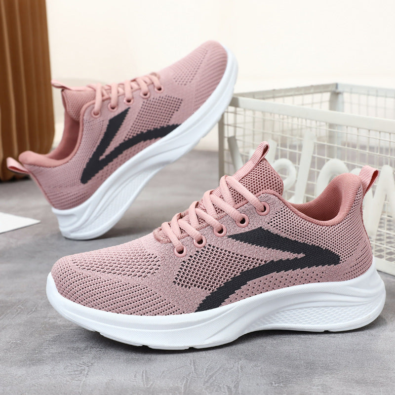 Damen nan atmungsaktive gestrickte Sneaker mit Memory-Schaum-Fußbett und stoßdämpfender EVA-Sohle Echo Archiv