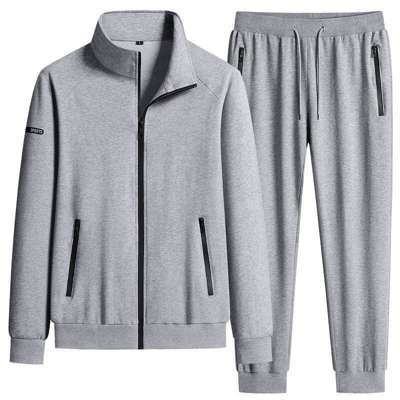 Herren Sportlicher Softshell-Trainingsanzug-Set mit fleecegefütterter Jacke und tapered Jogginghose Echo Archiv