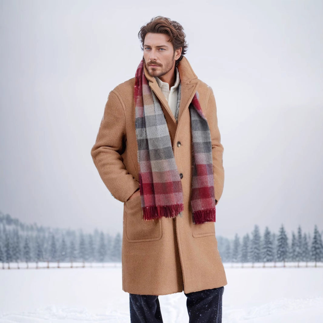 Herren Eleganter und zeitloser Longcoat Echoarchiv
