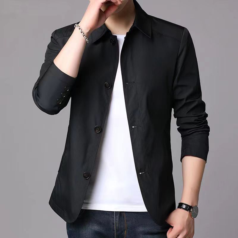 Herren lässige Übergangsjacke mit modernem Schnitt und praktischen Taschen Echoarchiv