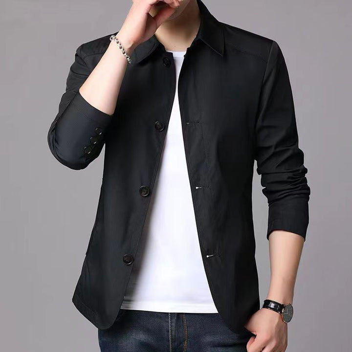 Herren lässige Übergangsjacke mit modernem Schnitt und praktischen Taschen Echoarchiv