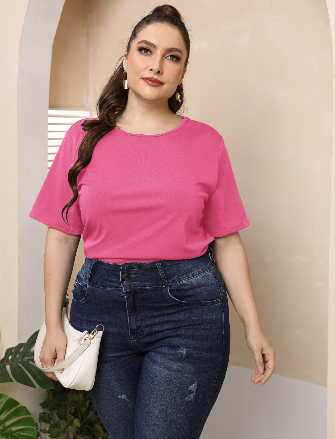 Damen modisches Basic T-Shirt Echo Archiv