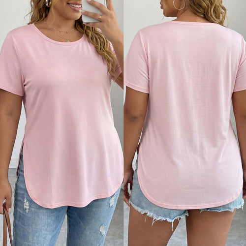 Damen lässiges T-Shirt mit seitlichem Schlitz Echo Archiv