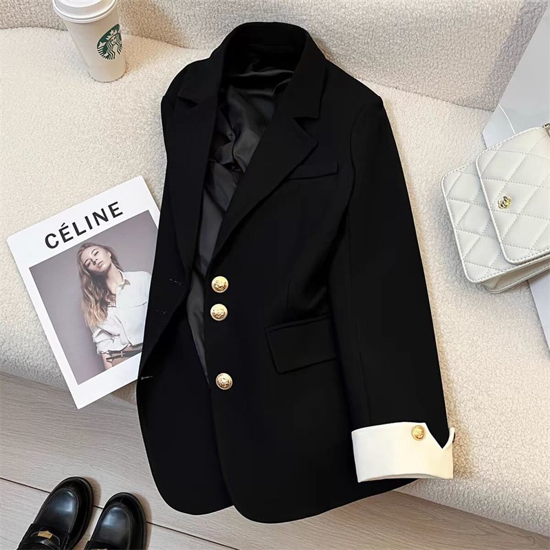 Damen Eleganter Blazer mit Goldknopfdetails Echo Archiv