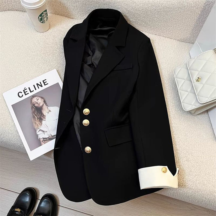 Damen Eleganter Blazer mit Goldknopfdetails Echo Archiv